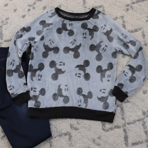 Disney Sweaters - Disney | Mickey Mouse Fleece Crewneck Sweater